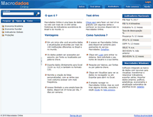 Tablet Screenshot of macrodadosonline.com.br